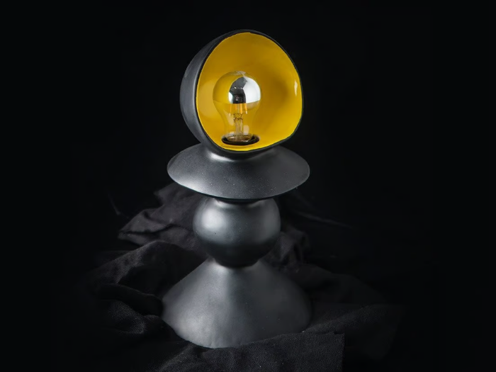 BLACK ARGINAUTA - LED ceramic table lamp _ ICI ET LÀ